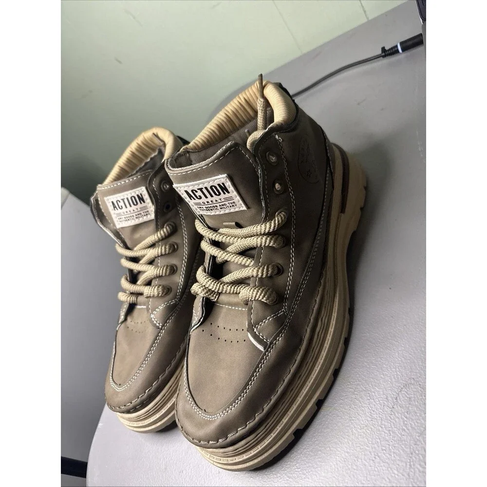 Men's Fashion Casual Shoes Men's Lace-Up High Top Fashion Sneakers